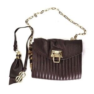 Bill Blass Chocolate Brown Walker Crossbody Purse